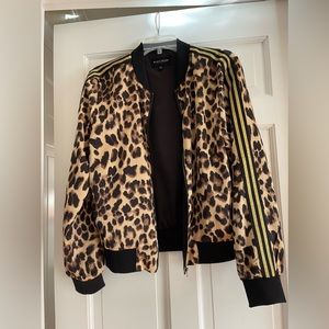 Luxurious Black Orchid satin bomber jacket